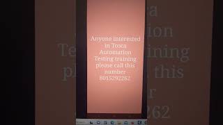 Celebrity Tosca Automation Testing Training and Manual Testing . Wealth