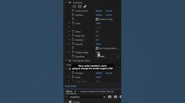 Motion Blur Text in Adobe Premiere Pro! 🏃‍♀️💨 #shorts