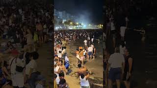Noche de San Juan. Playa Postiguet Alicante