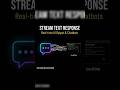Stop Waiting for Full AI Replies! Stream Text Response Explained | Code Career & Cloud by Mayank 🚀