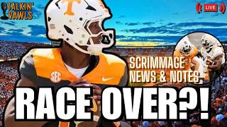 The Race is Over?! + Scrimmage News & Notes | Talkin' VAWLS LIVE | Tennessee Vols Football
