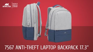 RIVACASE 7567 anti-theft Laptop backpack 17.3''