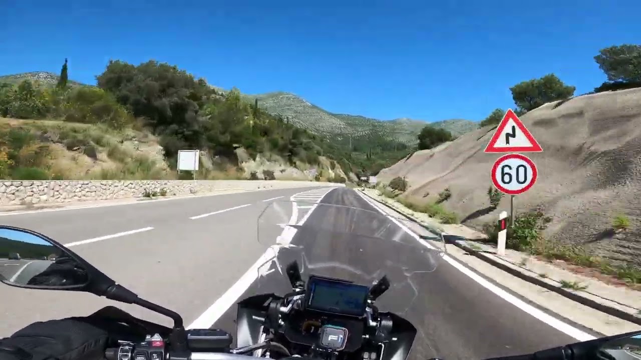 Test BMW R1250GS at beautiful Croatian sea coast near Dubrovnik (Part I) 4K