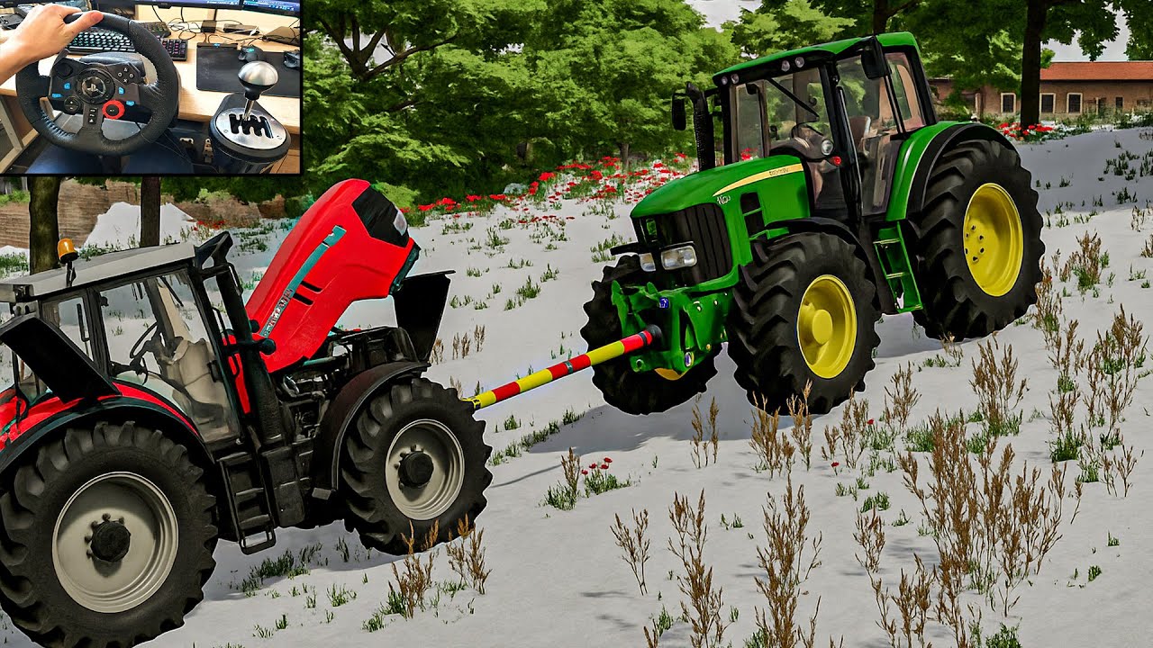 Буксировка сломанных тракторов и грузовиков | Полное видео | Farming Simulator