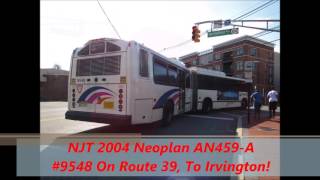 NeoplanDude NJ Transit Neoplan AN459-A On Route 39 To Irvington