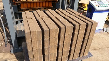 100t pressure auto clay soil interlock brick machine with block stacker to put blocks in bulk #block