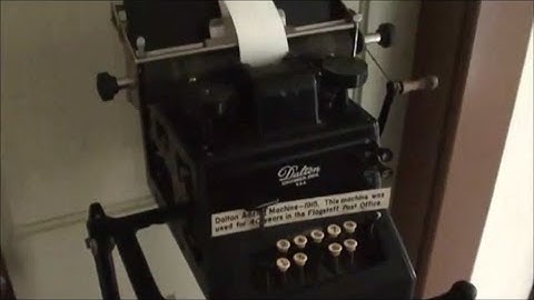 Dalton Adding Machine circa 1915 used in POST OFFICE