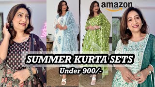 AMAZON BEST QUALITY & DESIGN SUMMER KURTA SETS UNDER 900/-| HAUL#Thehopestory