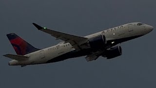 Delta Airlines Airbus A220-100 Takeoff From Idaho Falls [N125DU]