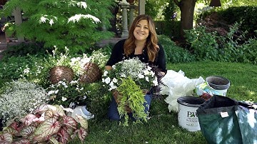 Planting Some Problem Shade Hanging Baskets in My Parents Garden! 🌿💚 // Garden Answer