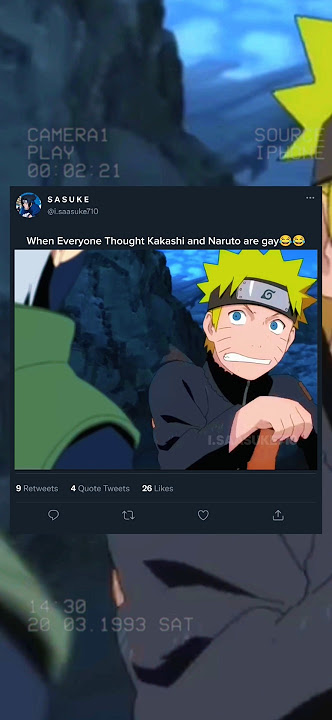When everyone Thought Naruto and Kakashi are gay😂 #anime #naruto #kakashi #edit