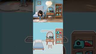 Toca Boca Pinterest AI Inspired Blue Bedroom Ideas 💙✨ | Toca Life World #Shorts #tocaboca