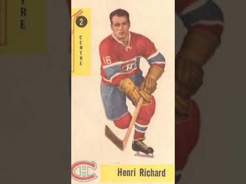 Henri Richard Montreal Canadiens 1958-59 Parkhurst 2 NHL Hockey Card #montrealcanadiens