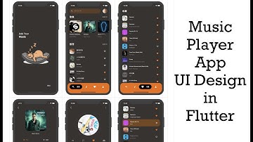 Music Player App UI Design using Flutter