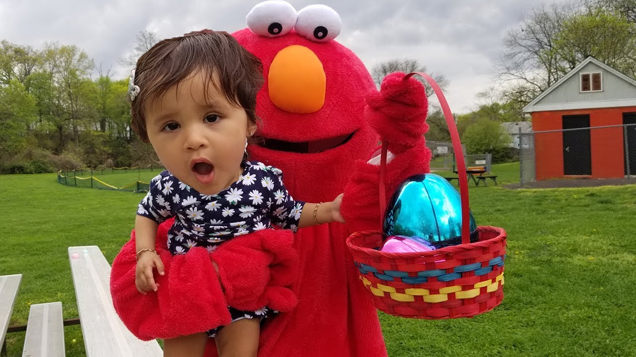 Easter Egg Hunt with ELMO for Surprise Eggs and Kids Toys! Kids