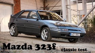 Mazda 323F (Astina) test in old classic top gear 1989