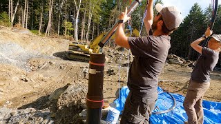 DIY Deep WELL PUMP Installation from Start to Finish || DIY House Build