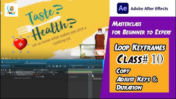 How to Infinitely Loop Keyframes in After Effects 2025 | Copy  and Adjust Keys Duration | Class # 10