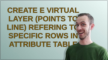 Gis: Create e virtual layer (points to line) refering to specific rows in attribute table