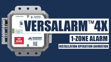 Versalarm 4X 1 Zone - Installation Operation Animation