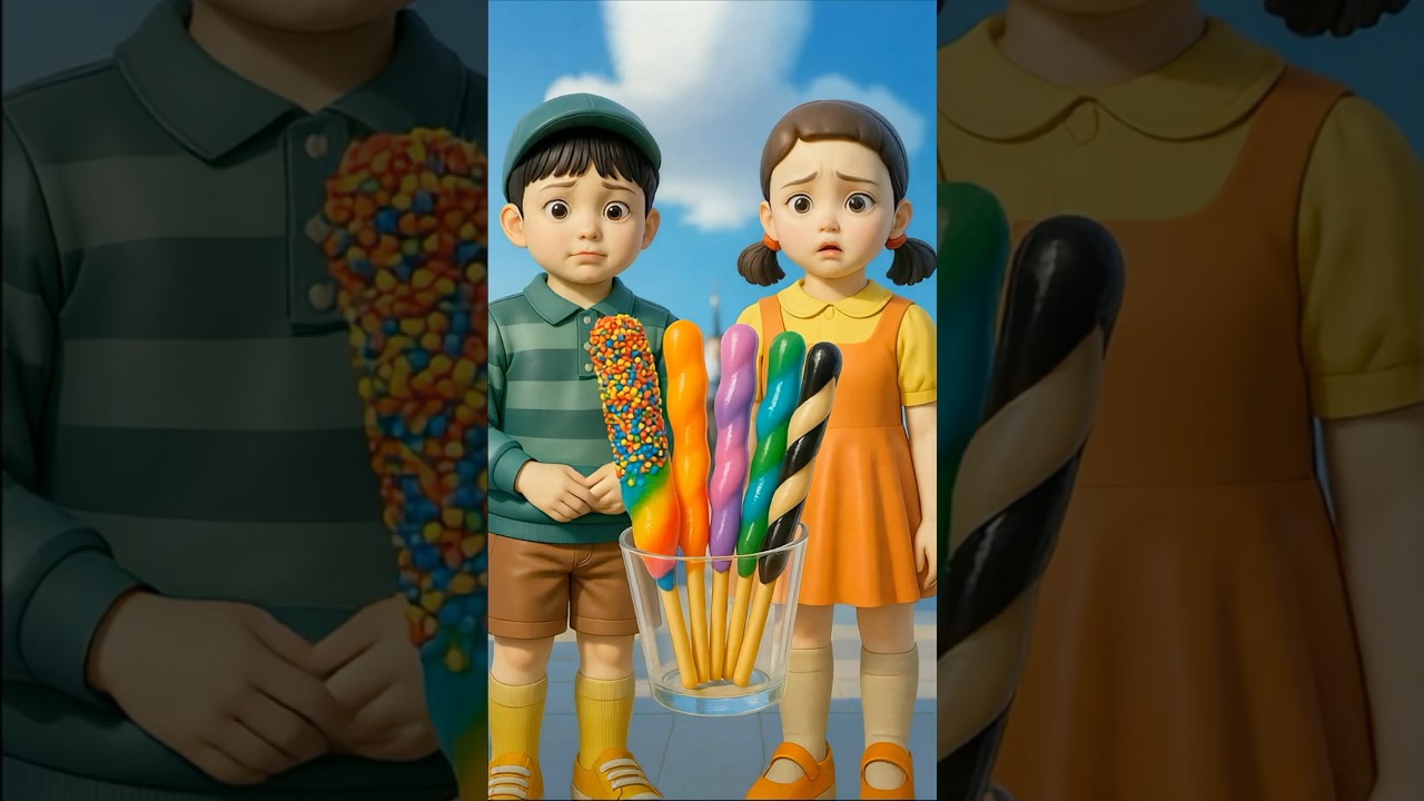 Squid Game AI Korean Snack ASMR #squidgame #squidgame2 #ai #asmr #funny #slime #cute #cutebaby