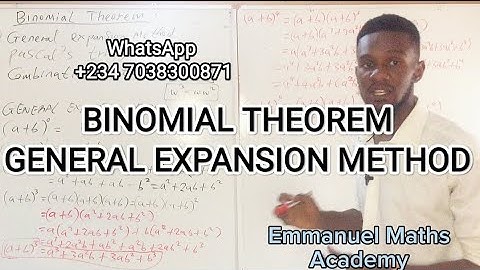 Binomial Theorem 1 | General Expansion Method | #maths #education #binomial #binomialtheorem #viral