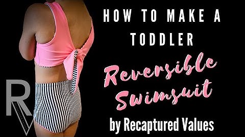 How to make a Toddler Reversible Swimsuit by Recaptured Values