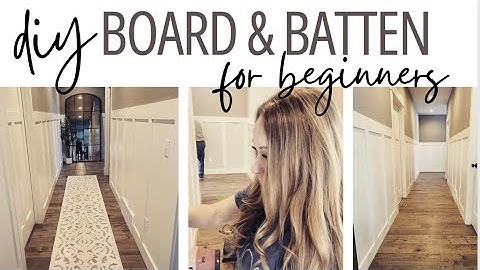 Easy DIY Board and Batten Wall | Hallway Makeover