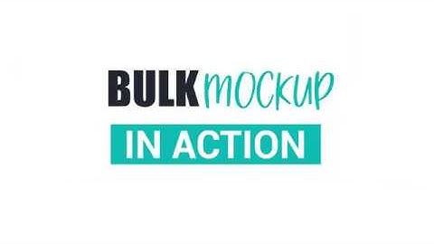 BulkMockup in Action. Watch how Bulk Mockup Generates 400 mockups in 2 minutes only.