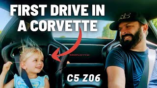 MY 5 YEAR OLDS FIRST DRIVE IN A CORVETTE EVER | CUTEST THING YOU WILL SEE ALL WEEK | BONUS Z06 NOISE