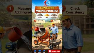 Concrete Mixing Process Step by Step | Civil Engineering Basics | CIVIL Share #construction