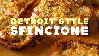 Detroit Style Sfincione Pizza