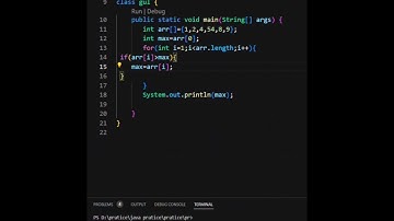 largest element in an array #programming #java #shortvideo #shorts #ytshorts
