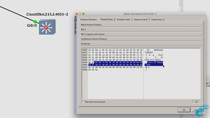 GNS3 Talks: Ostinato Wireshark Captures Part 2: Capture IP Phone CDP messages & craft your own