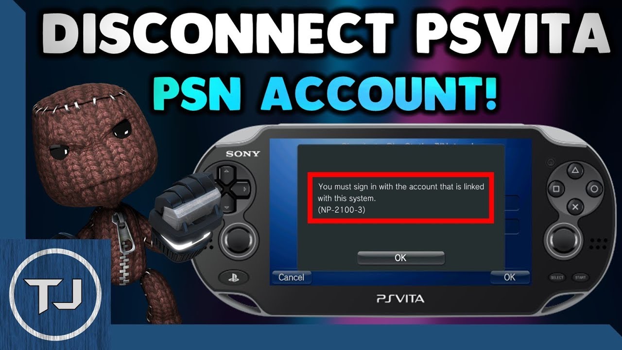 Disconnect Psn Account From Ps Vita Without Password Error Np 2100 3 17 Youtube