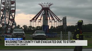 Washington County Fair evacuated due to storm