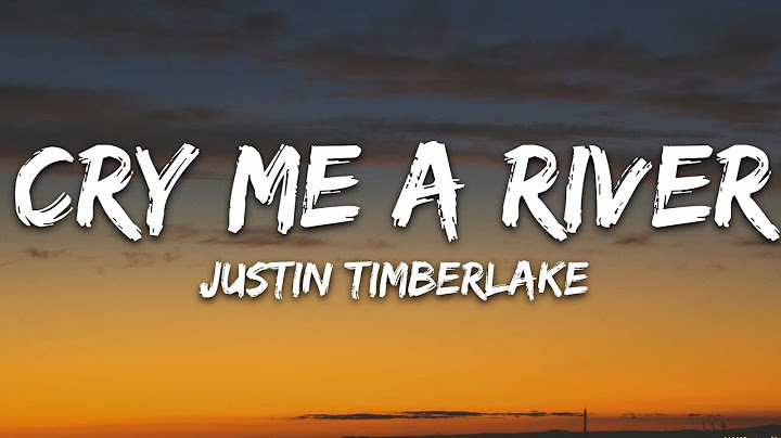 Cry Me a River Lyric Video version - Lyric Video performance video thumbnail