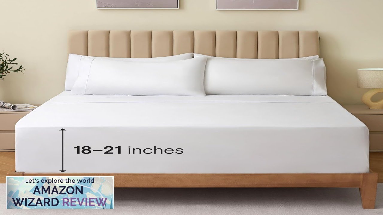 Twin Sheets Set 4 PC Extra Deep Pocket Sheets & Pillowcases Review YouTube