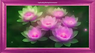 BEST Softly Glowing LOTUS FLOWERS | Framed Digital Art | Screensaver 4K | No Sound Video screenshot 5