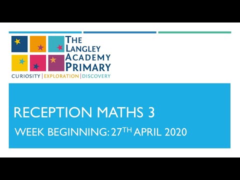Reception Maths - Week 2 - Lesson 3