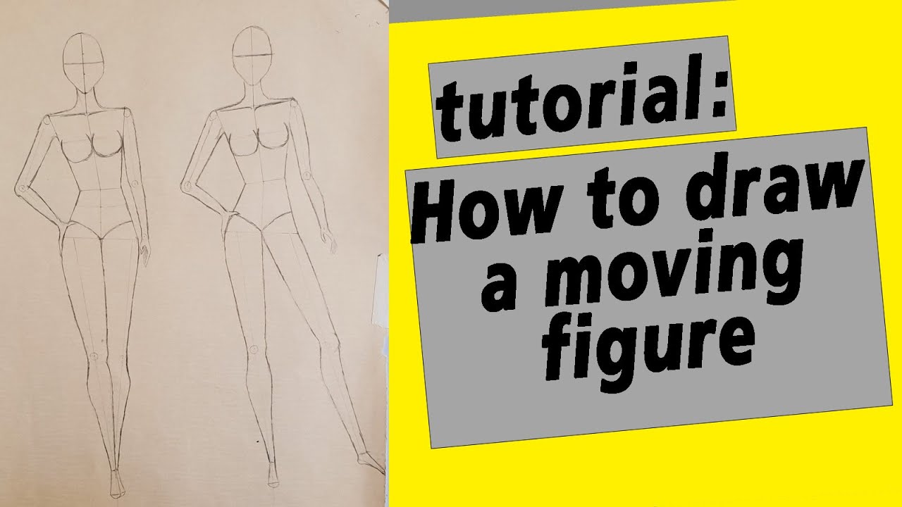 Figure design: How to draw a moving figure - YouTube