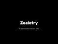 How to pronounce zealotry #grammar #pronunciationguide