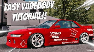 Rocket Bunny Clean Nissan S13 Clean Design Tutorial | Easy Tutorial | Car Parking Multiplayer