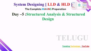 Structured Analysis and Structured Design (SA/SD) in Telugu | Food Delivery App Example #bsktrending