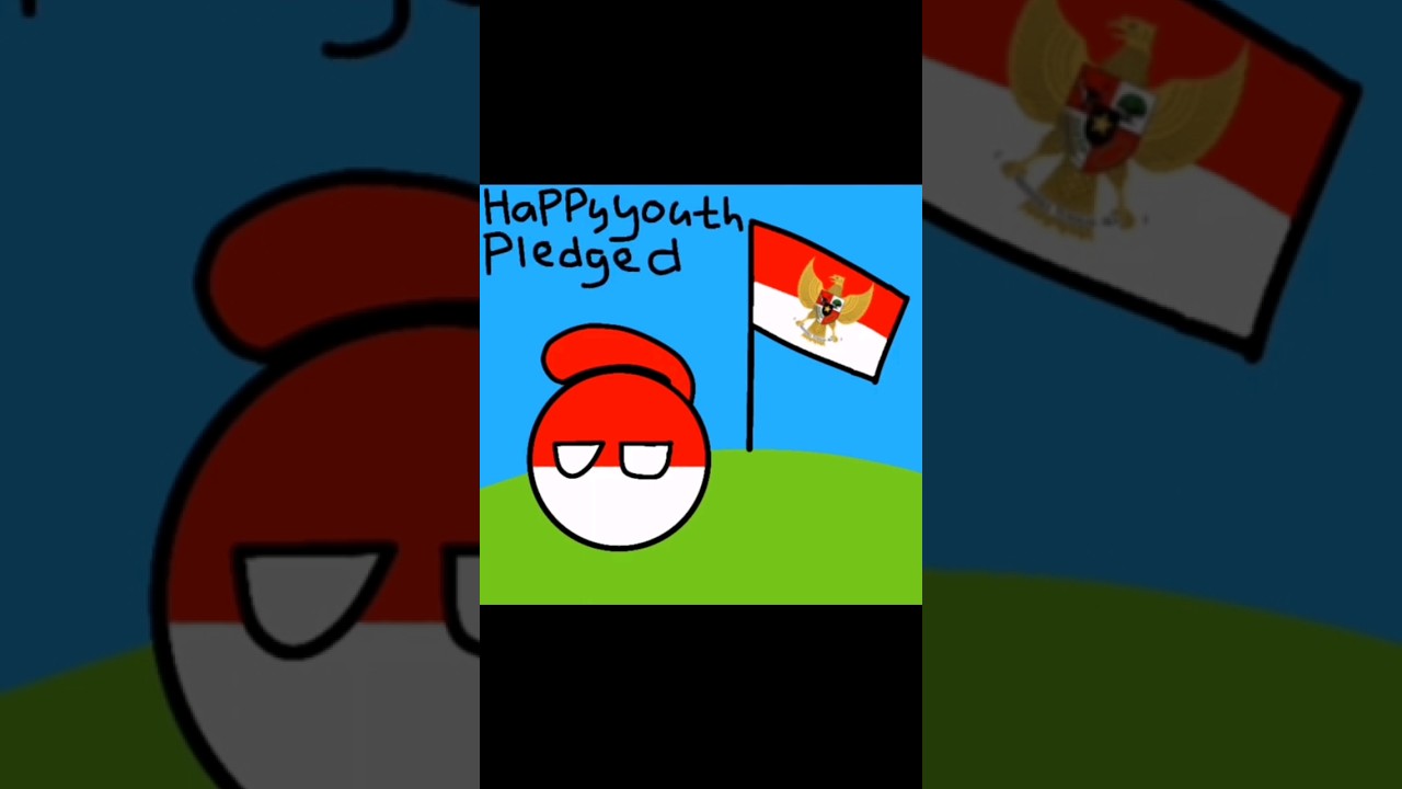 Happy (Indonesian) Youth Pledge Day  Sorry If I Was Late.. #indonesia #countryballs #art #shorts