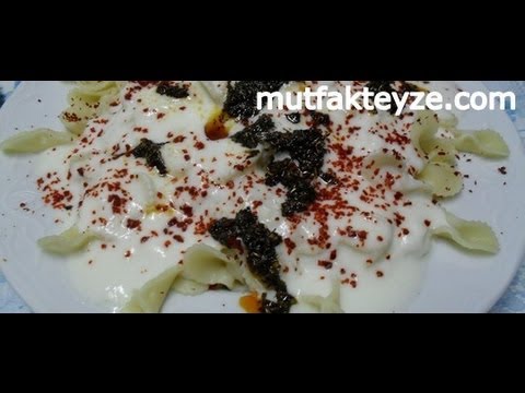 yoğurtlu kelebek makarna - YouTube