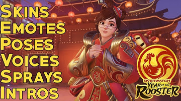 Overwatch: Year of the Rooster Skins, Intros, Emotes & More!