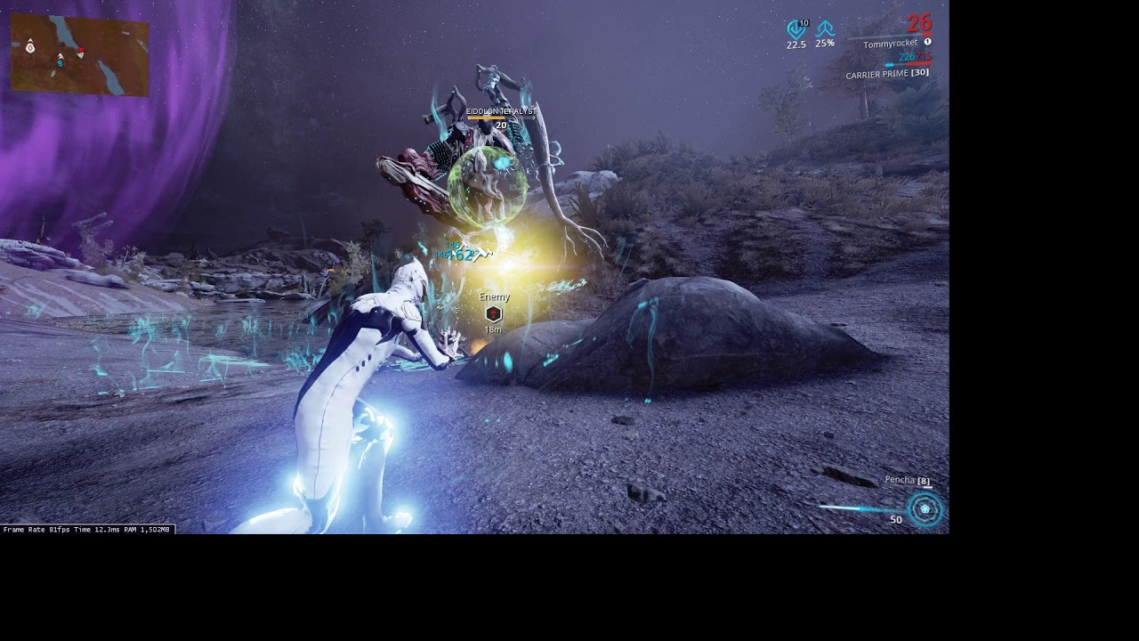 Warframe: Eidolon Teralyst 10 minute solo, Chroma, Lenz - YouTube