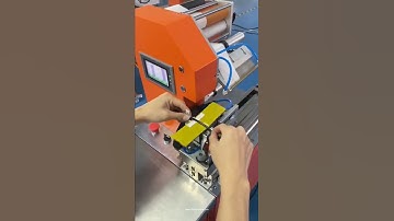 Cable labeling machine semi automatic labeling machine tube fold label applicator