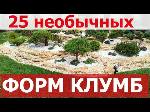 25 Идей удивительных и красивых форм цветочных клумб